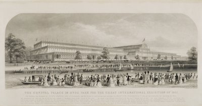 Crystal Palace i Hyde Park til den store internationale udstilling i 1851, pub. af Read og Co. af English School